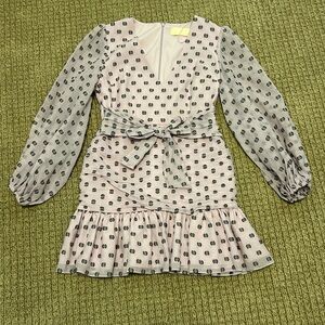 Women’s Large Keepsake Dress Purple Polka-Dot Homecoming Dance